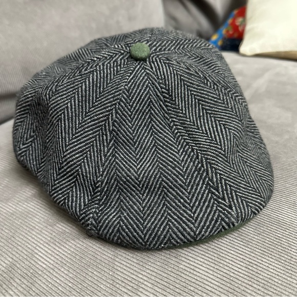 Boston Scally Co The Shamrock Peaky XL Cap Gray Herringbone St Paddy’s Day Irish - Picture 2 of 7